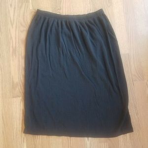 More Promises Womans 24W Plus Size Black Skirt